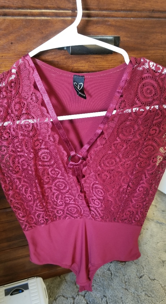 Beautiful lace body suit blouse